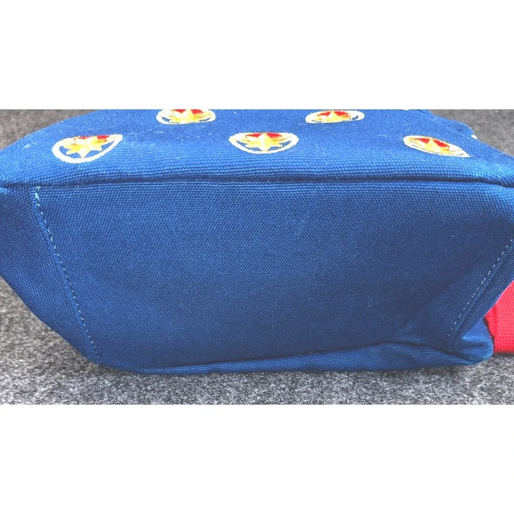 Marvel Loungefly Captain Marvel Mini Backpack Blue Red Gold‎ Embroidered Bag